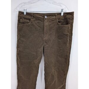 Paige Women's Slim straight corduroy jeans brown sz 32
